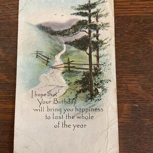 Scenic Birthday Card with Nature Design